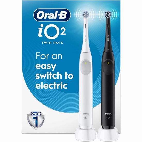 历史新低！Oral-B iO2 压力感应 电动牙刷2件套6.2折 99.99加元包邮！