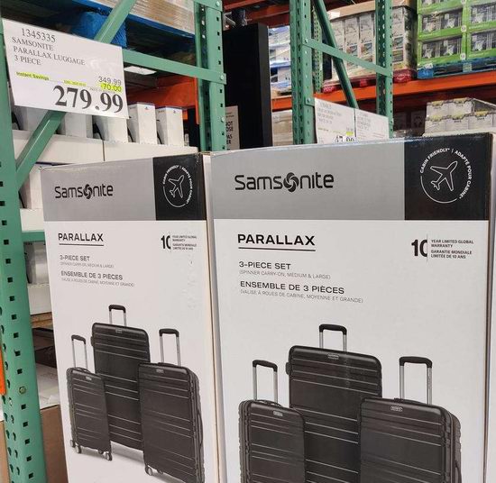 白菜速抢!历史新低!Samsonite 新秀丽 Omni 2 全PC 20+24+28英寸 超轻硬壳拉杆行李箱3件套2.6折 182.63加元包邮!比Costco便宜97.36加元!