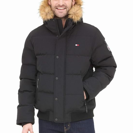  历史新低！Tommy Hilfiger Arctic 男士连帽防寒服5.1折 92.4加元包邮！
