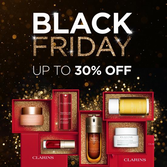 Clarins 娇韵诗黑五大促，全场7折+送轻感黄金双萃小样7件套！入双萃超值装！