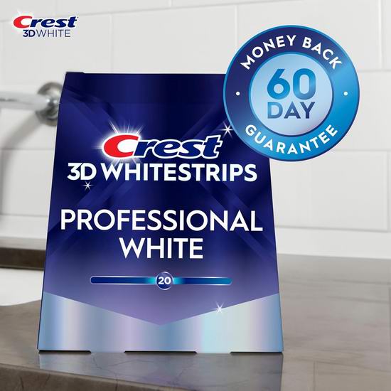 Crest 3D 白牙神器 专业版美白牙贴(44片)5.1折 44.99加元包邮!