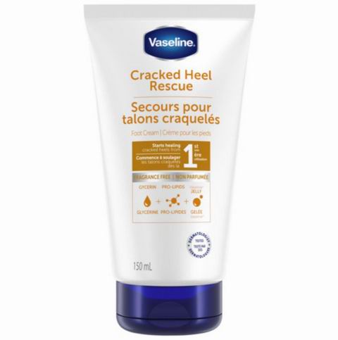 Vaseline 凡士林临床护理皲裂足跟霜150毫升  6.63加元（原价 8.77加元）