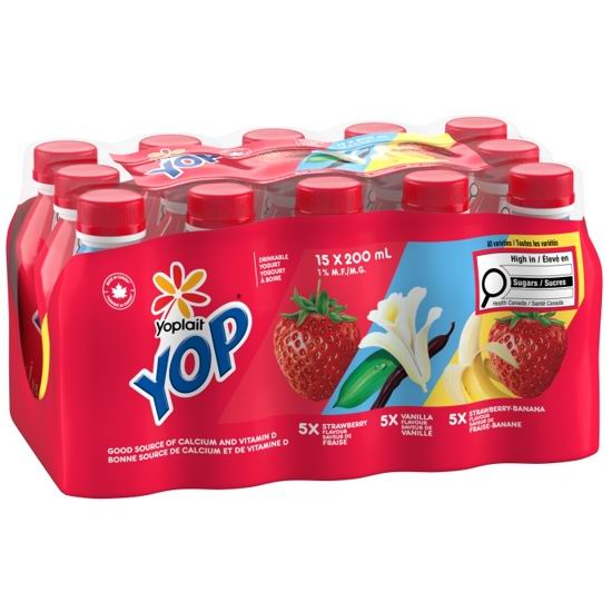 Yoplait YOP酸奶疑含塑料碎片，全加拿大紧急下架召回！快查你家冰箱！