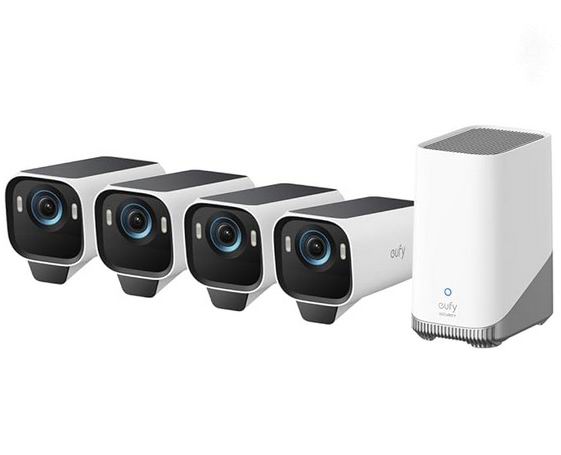 eufy Security eufyCam S3 Pro 4K 太阳能户外 2-4摄像头套装6折 499.99-659.99加元