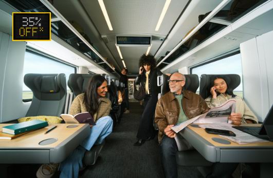 坐着火车去旅行!Via Rail 维亚火车黑五大促 ,全国火车票、卧铺票6.5折起!17岁以下免费!