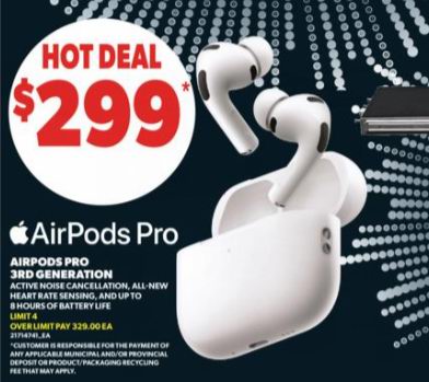 薅羊毛!Real Canadian Superstore黑五闪购,全场变相6折!抢AirPods Pro 3变相179加元!
