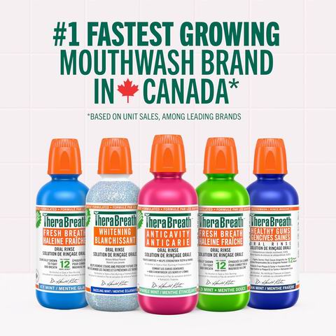 好评爆棚的清新神器！TheraBreath 牙科医生强推漱口水7.5折 9.1加元起！多款可选