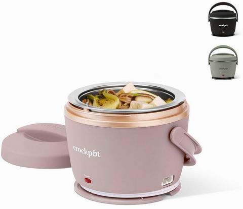 历史新低!Crock-Pot 20盎司 不锈钢内胆 电热午餐饭盒6.2折 24.98加元!上班族的移动厨房!2色可选! 历史新低!Crock-Pot 20盎司 不锈钢内胆 电热午餐饭盒6.2折 24.98加元!上班族的移动厨房!2色可选!
