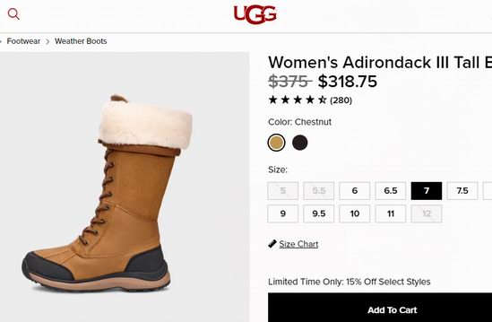拼手速！UGG黑五大促，精选雪地靴、一脚蹬4.5折起！抢封面经典长筒雪地靴！