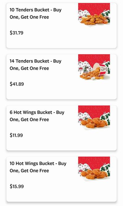 KFC 肯德基黑五大促,全场炸鸡桶买一送一!