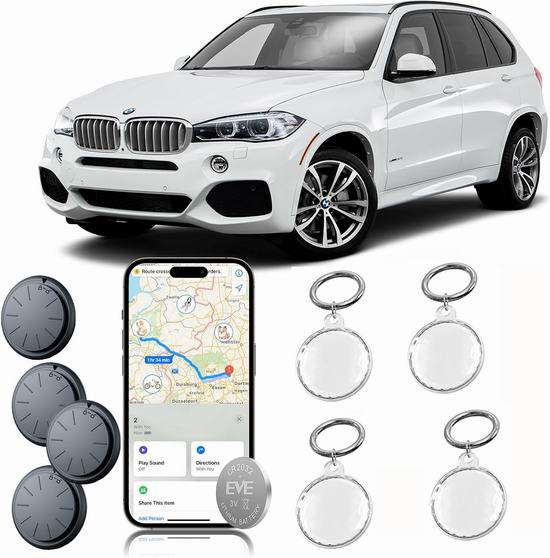 白菜价!历史新低!Hongtop H 防丢神器 GPS智能追踪定位器4件套3.6折 12.94加元!单个仅3.23加元!