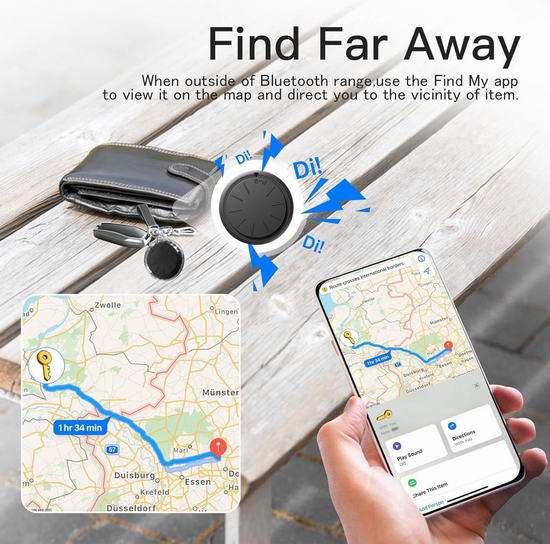 白菜价!历史新低!Hongtop H 防丢神器 GPS智能追踪定位器4件套3.6折 12.94加元!单个仅3.23加元!