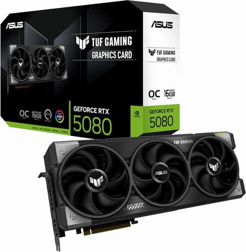  ASUS TUF  GeForce RTX™ 5080 16GB GDDR7 O 版Blackwell 架构游戏显卡 1649.98加元（原价 1769.98加元）