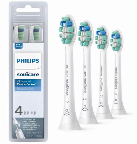 Philips Sonicare Optimal Plaque Control 牙菌斑替换刷头4支装 36.05加元(原价 54.99加元)