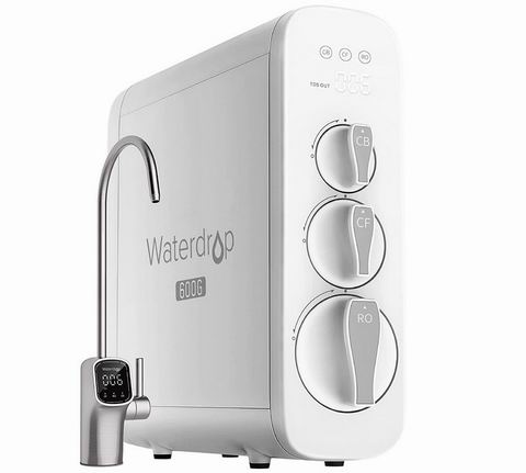  网购节史低！Waterdrop G3P600 无水箱智能反渗透净水系统 559加元（原价 699加元）