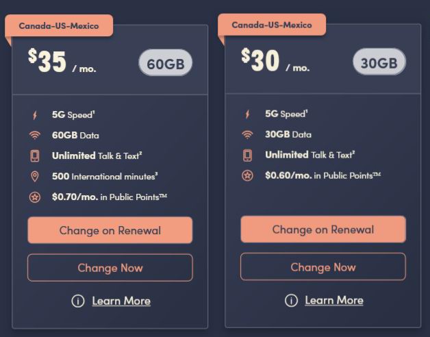 Public Mobile黑五专享!老用户:30GB美加墨漫游、60GB美加墨漫游!