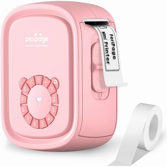  白菜价！历史新低！PeriPage P10Pro 便携式蓝牙标签打印机2.5折 9.99加元清仓！带键盘无需手机也可打印！2色可选！