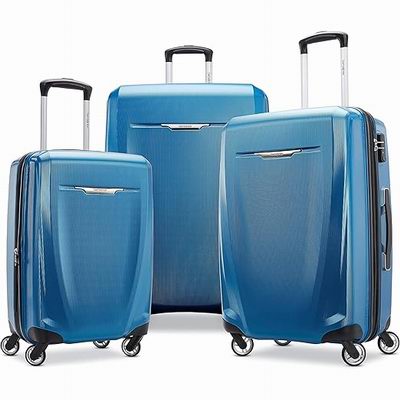 白菜价!Samsonite 新秀丽 全PC超轻行李箱2.5折起!入2件套6.99!