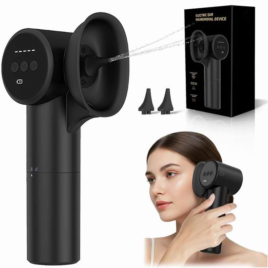  超级白菜！历史新低！cjc 冲洗+风干双模式 电动洗耳器2折 14加元清仓并包邮！会员专享！2色可选！