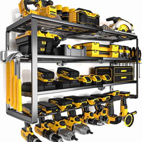 网购节史低！YYR 四层电动工具壁挂式收纳架6.2折 71.22加元（原价 114.99加元）