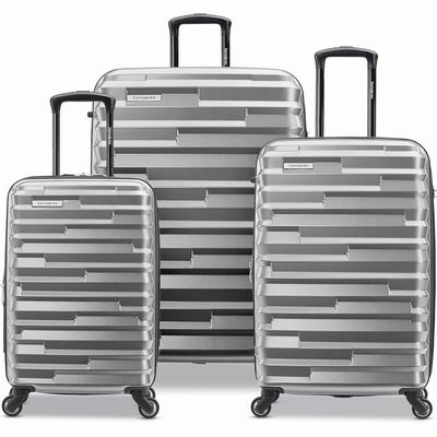 白菜价!Samsonite 新秀丽 全PC超轻行李箱3折起!入登机箱.55、2件套6.99、3件套0.09!