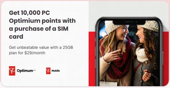 PC Mobile节礼周闪购!5G手机套餐25GB月费.55+送价值积分+购卡再送价值积分!