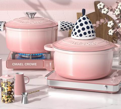  Umite Chef  5夸脱搪瓷铸铁荷兰锅 53.99加元（原价 69.99加元 ）！3色可选