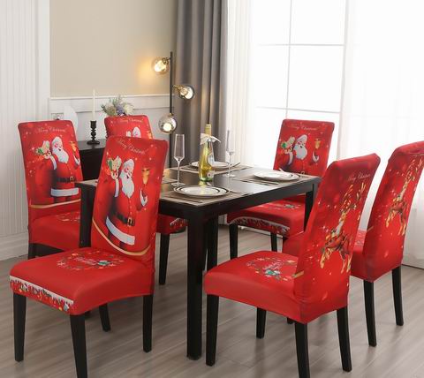 满满仪式感！JQinHome  高弹力可拆卸水洗圣诞椅套4件 19.99加元（原价 26.99加元）！每件 4.99加元