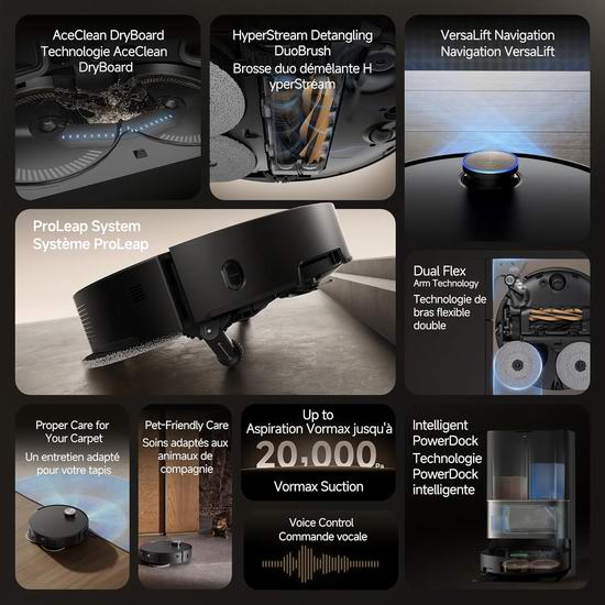 历史新低!Dreame X50 Ultra 小米追觅 五重升降 AI全能旗舰机皇 智能扫地机器人4.8折 1199.99加元包邮!送价值59.99加元替换滚刷!2色可选!