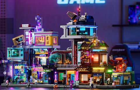 霓虹党狂喜!太酷了!Lumibricks 2580块游戏主题赛博朋克街机屋积木 189.99加元 / 买2个降为170.99加元