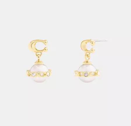 手慢无！Coach 奥莱 标志性珍珠耳环 40加元（原价 100加元）