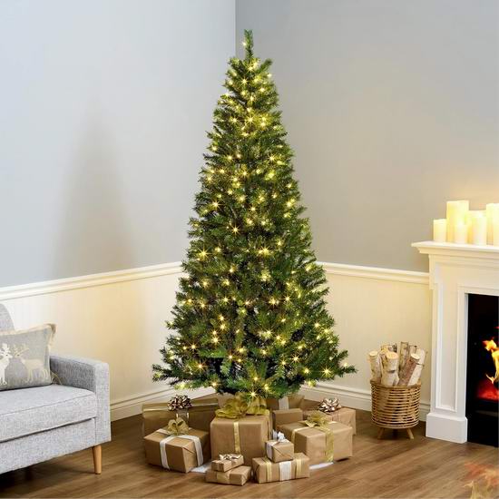  历史新低！National Tree 7.5英尺 预装灯人造圣诞树5.2折 129.99加元包邮！