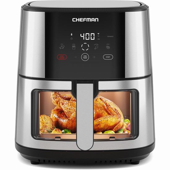 历史新低!Chefman 8夸脱大容量 可视窗 可编程空气炸锅5.6折 99.97加元包邮! 历史新低!Chefman 8夸脱大容量 可视窗 可编程空气炸锅5.6折 99.97加元包邮!