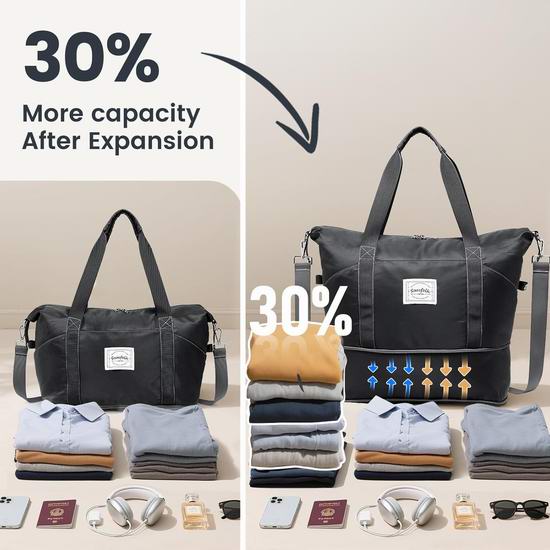 白菜价!历史新低!Samfolk 可扩展 健身包/旅行包3.6折 12.59加元! 白菜价!历史新低!Samfolk 可扩展 健身包/旅行包3.6折 12.59加元!