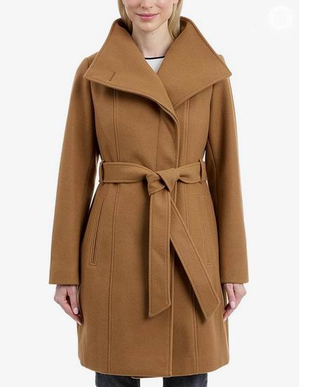 Michael Kors 女士仿羊毛裹身大衣 配腰带 141.03加元 Michael Kors 女士仿羊毛裹身大衣 配腰带 141.03加元