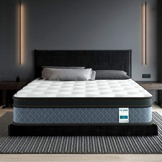  历史新低！Crystli Queen 10英寸混合弹簧记忆棉床垫6折 239.99加元包邮！会员专享！