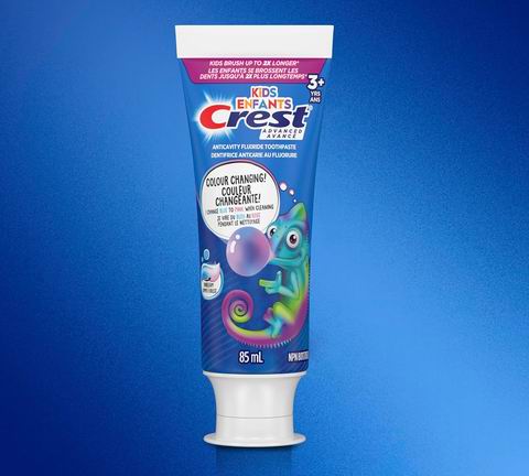 Crest 佳洁士 泡泡糖口味 含氟防蛀 儿童高级变色牙膏85毫升 4.74加元（原价 5.99加元）