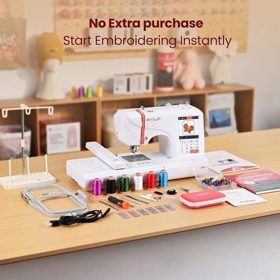 POOLIN EOC05 大刺绣面积 电脑控制刺绣机8.5折 949加元包邮!