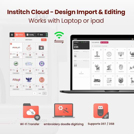 POOLIN EOC05 大刺绣面积 电脑控制刺绣机8.5折 949加元包邮!