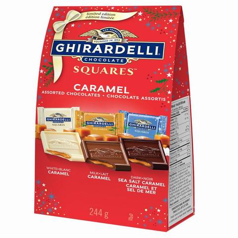 Ghirardelli 圣诞焦糖巧克力三重奏礼盒 12.97加元(原价 14.68加元)