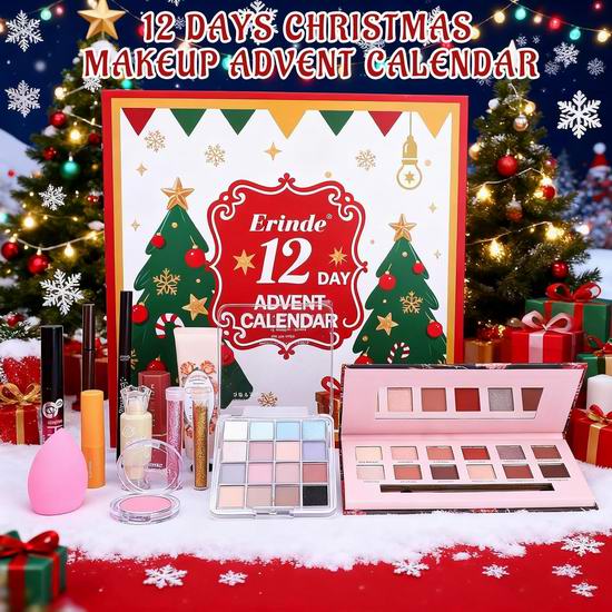 白菜价!历史新低!Erinde 12天圣诞倒数日历彩妆礼盒3.3折 9.99加元清仓! 白菜价!历史新低!Erinde 12天圣诞倒数日历彩妆礼盒3.3折 9.99加元清仓!