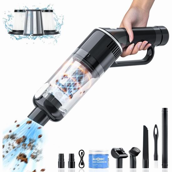 超级白菜!历史新低!ALIOBC 9Kpa 可充电 车载吸尘器2.2折 15.49加元!送清洁凝胶! 超级白菜!历史新低!ALIOBC 9Kpa 可充电 车载吸尘器2.2折 15.49加元!送清洁凝胶!