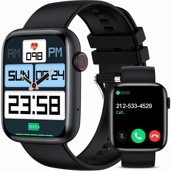 超级白菜!历史新低!Demabon 1.85英寸 蓝牙通话 智能手表1.4折 16加元清仓! 超级白菜!历史新低!Demabon 1.85英寸 蓝牙通话 智能手表1.4折 16加元清仓!