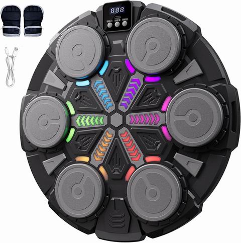 Aucoza 儿童及成人音乐拳击机 含拳击手套 49.99加元(原价 99.99加元) Aucoza 儿童及成人音乐拳击机 含拳击手套 49.99加元(原价 99.99加元)