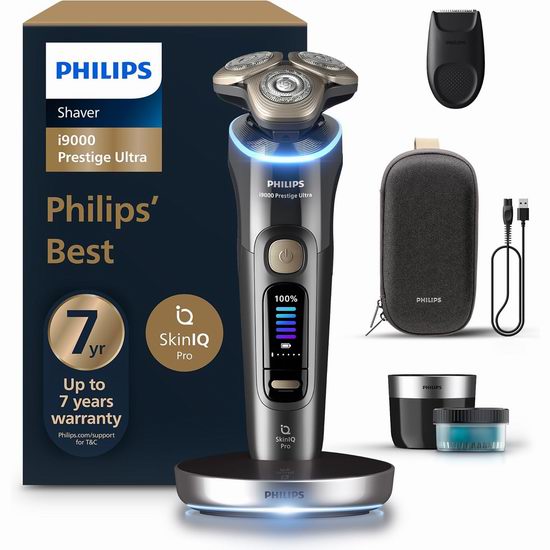 历史新低！Philips 飞利浦 i9000系列 三重提拉 电动剃须刀7折 279.95加元包邮！