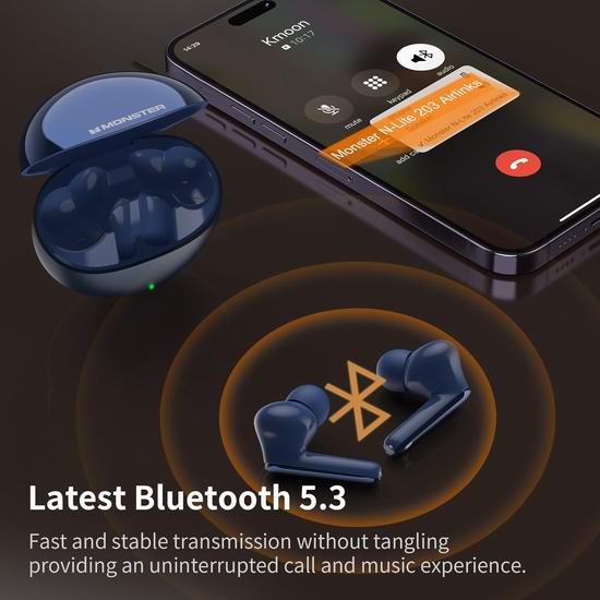 Bug白菜价!Monster 魔声 N-Lite 203 AirLinks 真无线耳机 买一送一,变相1.3折 19.99加元包邮!