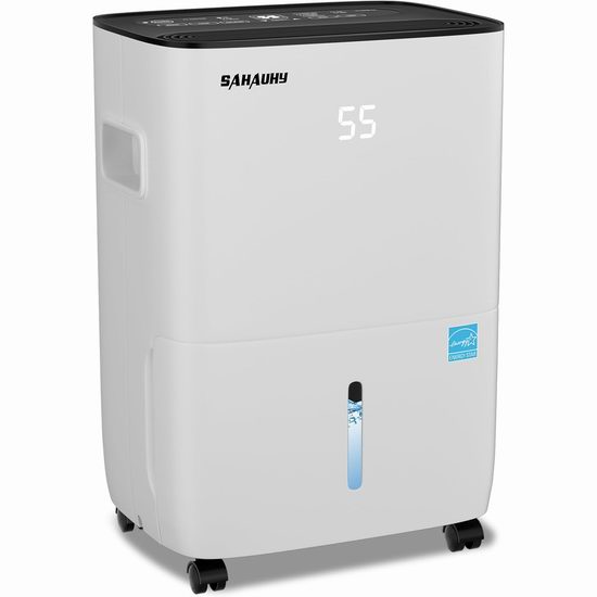  历史新低！SAHAUHY 80品脱家用除湿机6.1折 208.07加元包邮！
