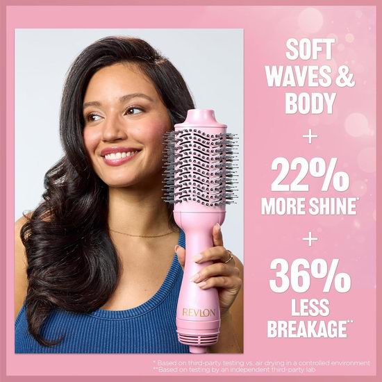 戴森终结者!Revlon 露华浓 One-Step 吹梳一体式吹风机6.4折 44.69加元包邮!2色可选!