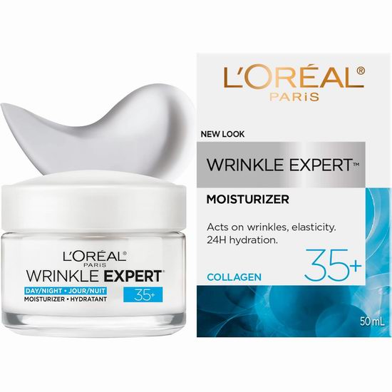  L'Oréal Paris 胶原蛋白 抗皱专家锁龄保湿滋养日霜35+（50ml） 6.7折 11.98加元！