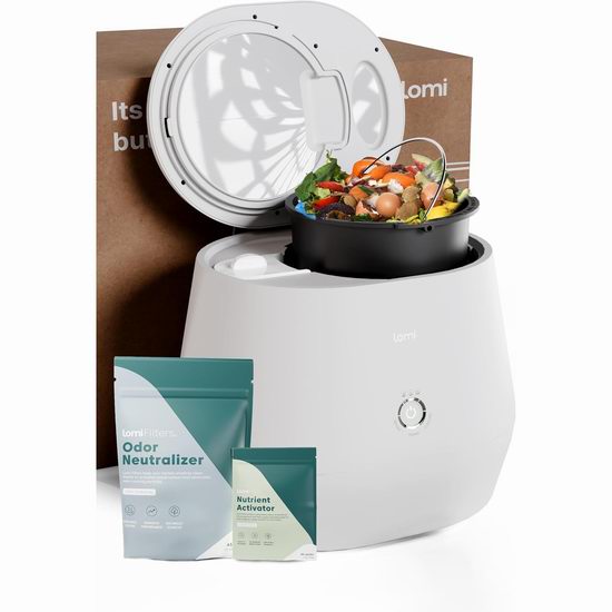 历史新低！Lomi Cap 全球首款 3升智能电动厨房堆肥机5.8折 289加元包邮！